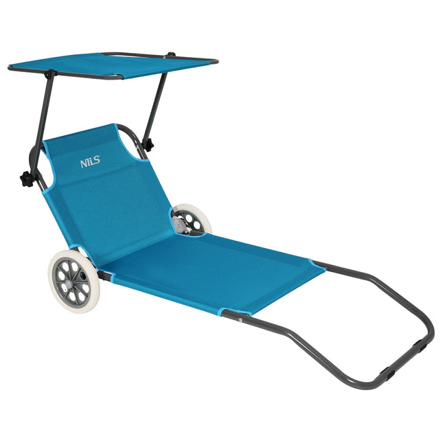 Blue Lounger Chair, Comfortable Indoor/Outdoor Use