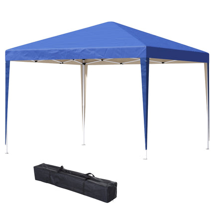 Paviljoen ca. 3x3m, waterafstotend, stabiel, winterbestendig pop-up vouwpaviljoen, UV-bescherming, opvouwbare partytent, tuintent met tas, tuinpaviljoen voor op de camping, tuin, blauw