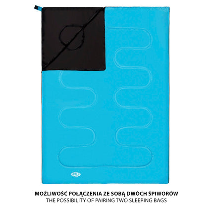 Blue Sleeping Bag, Lightweight, Compact, Camping