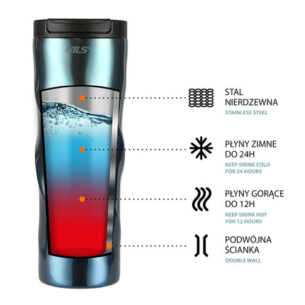 Blue Thermal Cup, 22 oz, Insulated