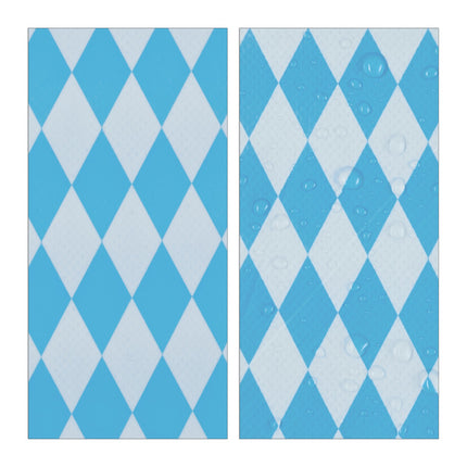 Blue and white wax cloth set in 3 parts