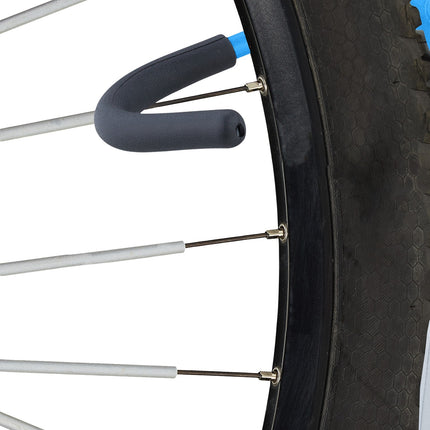 Blue bicycle wall bracket set of 2