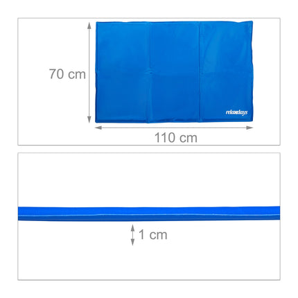 Blue cooling mat for dogs
