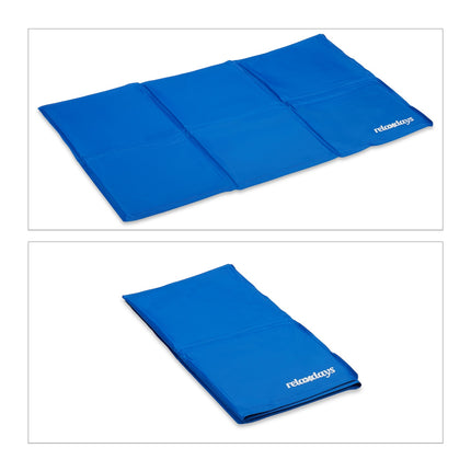 Blue cooling mat for dogs