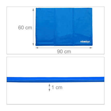 Blue cooling mat for dogs