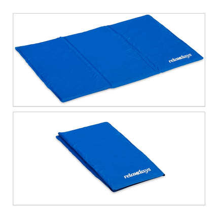 Blue cooling mat for dogs