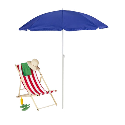 Blue parasol 160 cm