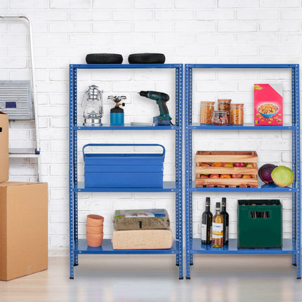 Blue shelves for heavy loads, 2 pcs