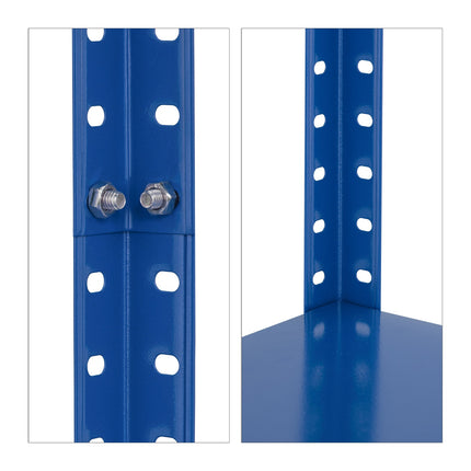 Blue shelves for heavy loads, 2 pcs