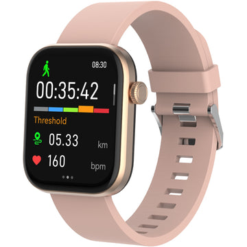 Bluetooth AMOLED Smart Watch Pink / Beige