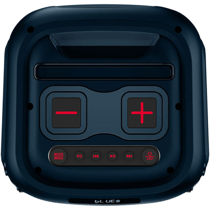 Bluetooth Party Speaker, RGB Lights, 40W, Blue