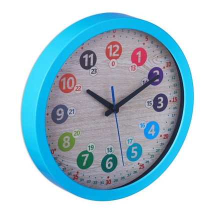 Blue wall clock for children