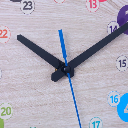 Blue wall clock for children
