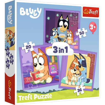 Bluey 3-in-1 Puzzle Set for Kids, Engaging and Fun