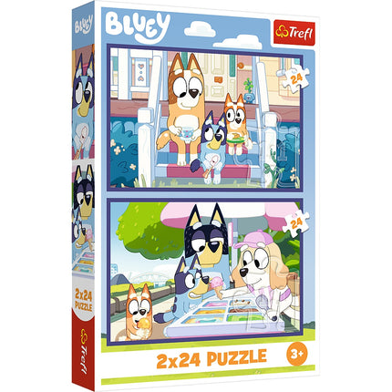 Bluey Puzzle Set, 2 x 24 Pieces, Fun Family Activity
