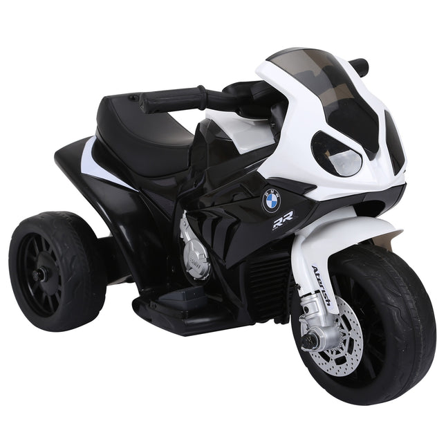 Children's electric motorcycle - black, battery powered, steel