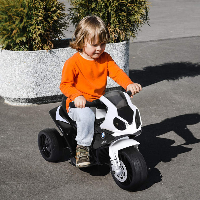 Children's electric motorcycle - black, battery powered, steel