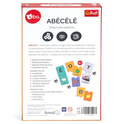 Bo. Educational Board Game "Alphabet" (In Lithuanian Lang.)