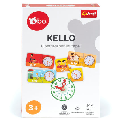 Bo. Educational Board Game "Clock" (In Finnish Lang.)