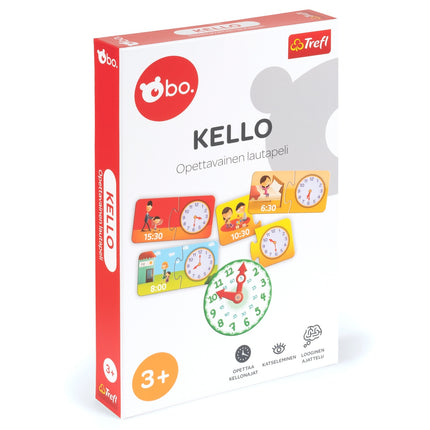 Bo. Educational Board Game "Clock" (In Finnish Lang.)