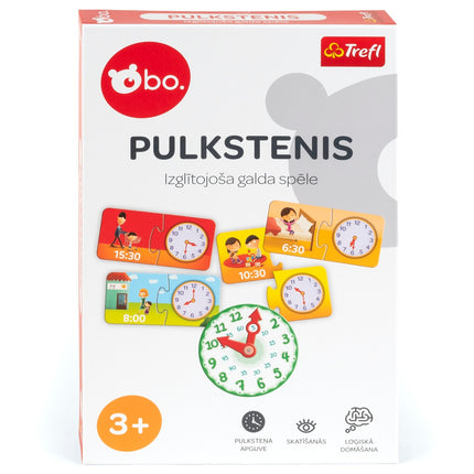 Bo. Educational Board Game "Clock" (In Latvian Lang.)