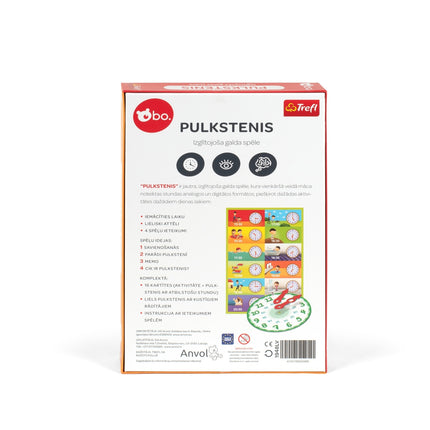 Bo. Educational Board Game "Clock" (In Latvian Lang.)