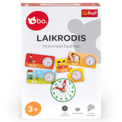 Bo. Educational Board Game "Clock" (In Lithuanian Lang.)