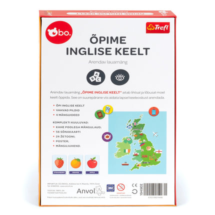 Bo. Educational Board Game "English Is Fun" (In Estonian Lang.)