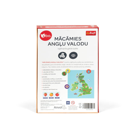 Bo. Educational Board Game "English Is Fun" (In Latvian Lang.)