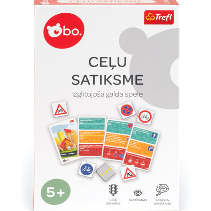 Bo. Educational Board Game "Road Traffic" (In Latvian Lang.)