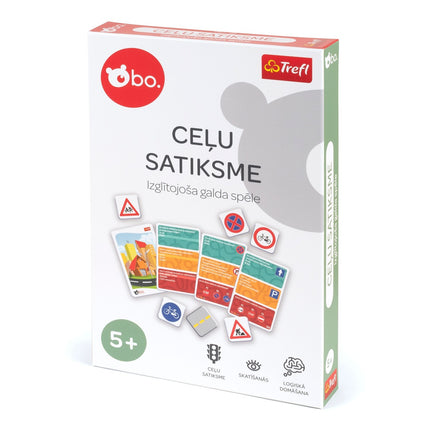 Bo. Educational Board Game "Road Traffic" (In Latvian Lang.)