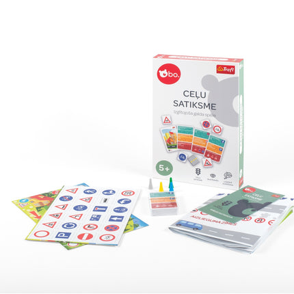 Bo. Educational Board Game "Road Traffic" (In Latvian Lang.)