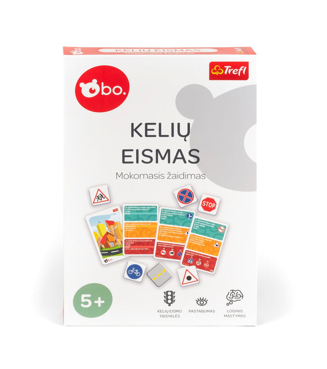 Bo. Educational Board Game "Road Traffic" (In Lithuanian Lang.)