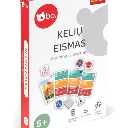 Bo. Educational Board Game "Road Traffic" (In Lithuanian Lang.)