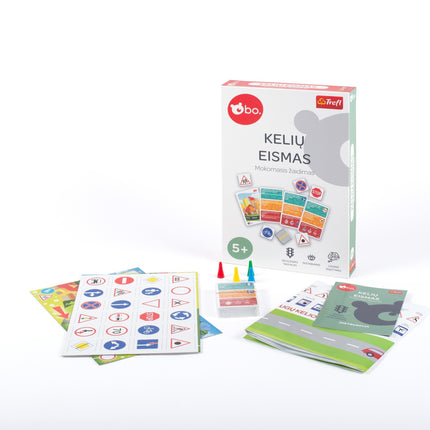 Bo. Educational Board Game "Road Traffic" (In Lithuanian Lang.)