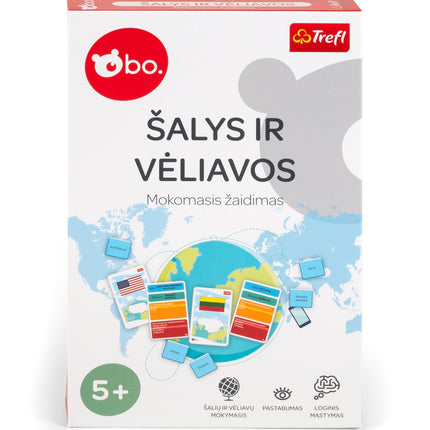 Bo. Educational Boardgame Countries and Flags (In Lithuanian Lang.)