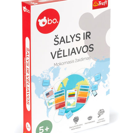 Bo. Educational Boardgame Countries and Flags (In Lithuanian Lang.)
