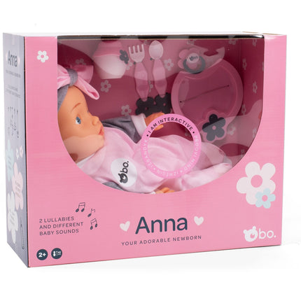 Bo. Interactive Baby Doll Anna, 42 Cm
