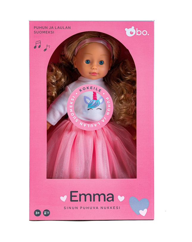 Bo. Interactive Doll "Emma" (Speaks Finnish Language), 40 Cm