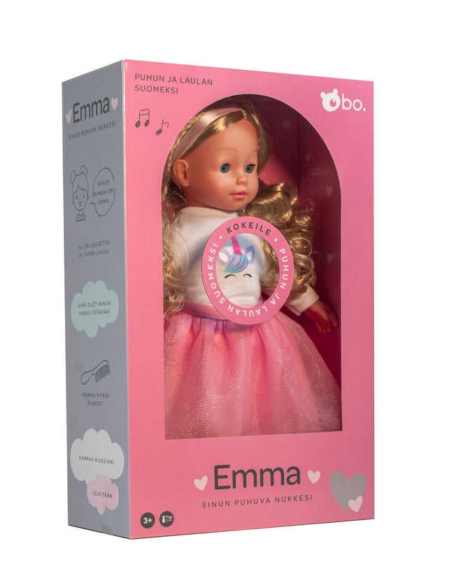Bo. Interactive Doll "Emma" (Speaks Finnish Language), 40 Cm
