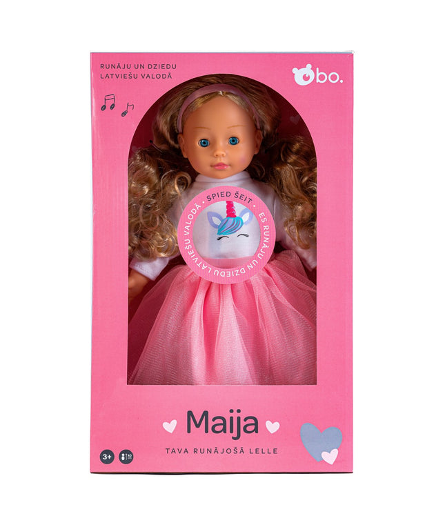 Bo. Interactive Doll "Maija" (Speaks Latvian Language), 40 Cm