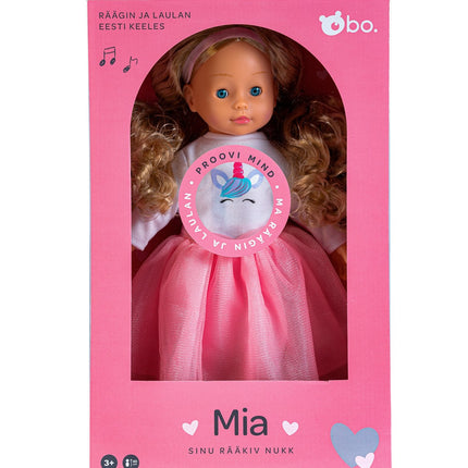 Bo. Interactive Doll "Mia" (Speaks Estonian Language), 40 Cm