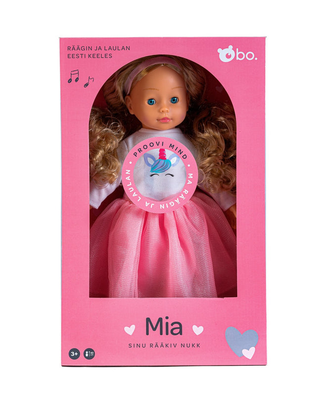 Bo. Interactive Doll "Mia" (Speaks Estonian Language), 40 Cm