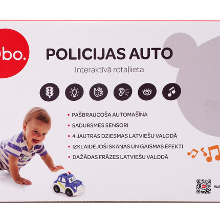 Bo. Interactive Police Car (Latvian Language)