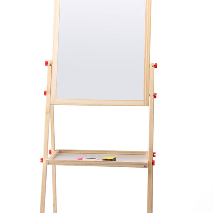 Bo. Wooden Easel, Double-Sided Drawing Board