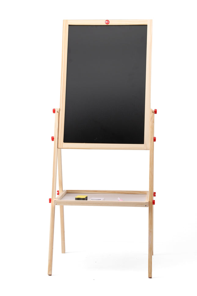 Bo. Wooden Easel, Double-Sided Drawing Board