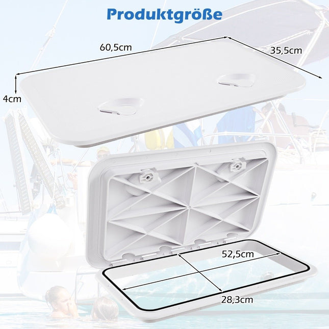 Boottoegangsluik, 180° openend, antislip, waterdicht