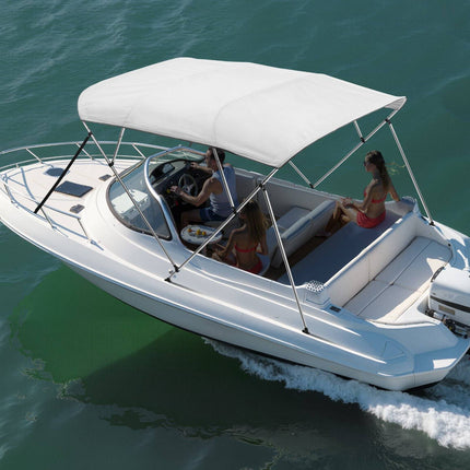 Boat Bimini Top, 4 Bow 600D Polyester, 96 Inch