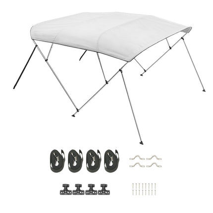 Boat Bimini Top, 4 Bow 600D Polyester, 96 Inch