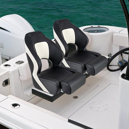 Boat Captain Bucket Seat – Waterproof PVC Leather, 330 lb